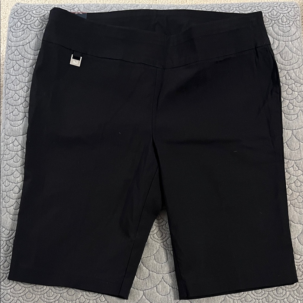 Rafaella Women's Classic Black Bermudas